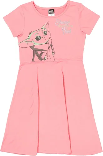 Miniatura 3 de STAR WARS The Mandalorian The Child Girls - Paquete de 2 vestidos de manga corta para niños pequeños a niños grandes