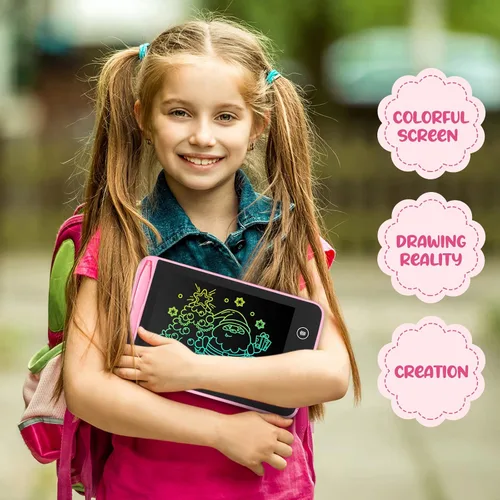 Miniatura 3 de Zhehao 8 tabletas de escritura LCD de 6.5 pulgadas, tablero de dibujo colorido educativo para niños de 3 a 6 años, regalos de oficina