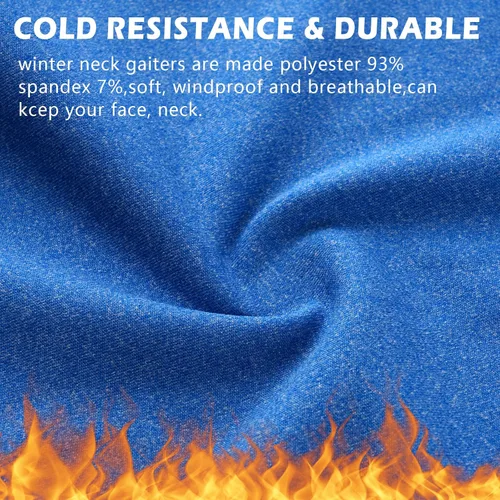 Miniatura 5 de HONGTEYA Polaina de cuello de invierno para hombres y mujeres, resistente al viento, máscara facial para clima frío, esquí, deportes al aire libre
