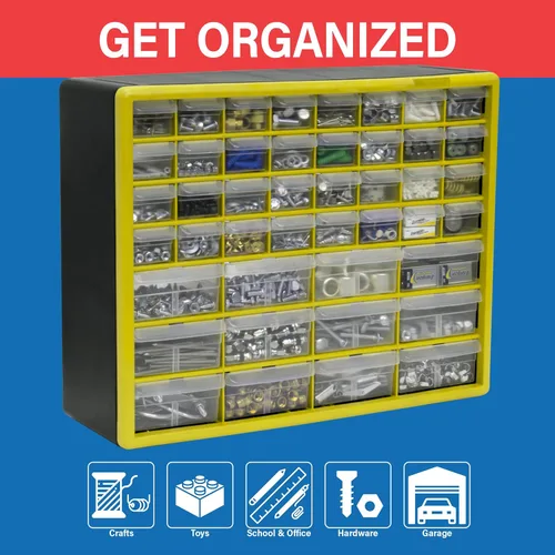 Miniatura 3 de Akro-Mils 10144, Gabinete de almacenamiento con 44 cajones de plástico para organización de garaje, organizador de cuentas, almacenamiento