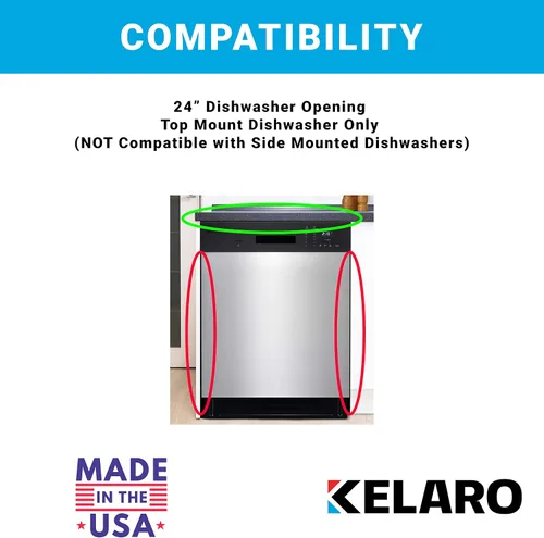 Miniatura 3 de Kelaro EZ Kit de soporte de montaje para lavavajillas para encimeras de granito y cuarzo W10426979