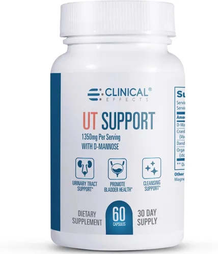 Clinical Effects UT Support – Limpieza natural y apoyo a la salud del tracto urinario – píldoras de D-manosa, diente de león, hibisco y arándano