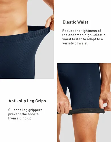 Miniatura 9 de Przewalski Pantalones cortos de ciclismo para hombre, 23D, acolchados, para bicicleta, MTB Liner