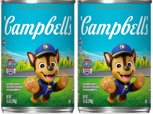 Miniatura 17 de Sopa condensada Campbell’s para niños, pasta Paw Patrol de formas impresionantes con pollo en caldo de pollo, lata de 10.5 onzas (paquete de 12)