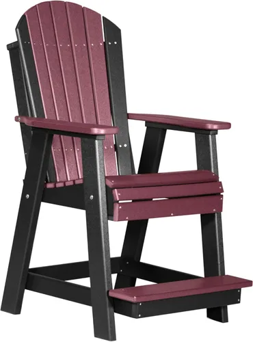 Miniatura 9 de LuxCraft Silla Balcón - Altura del mostrador - Aruba sobre Negro
