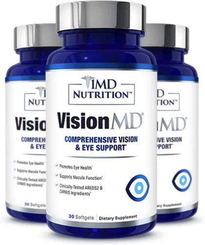 Miniatura 10 de 1MD Nutrition VisionMD - Vitamina para ojos CARMIS - Suplemento ocular para adultos - con OptiLut luteína y zeaxantina - Apoya el cuidado