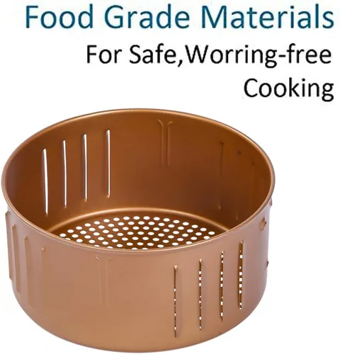 Miniatura 3 de Cesta de repuesto para freidora de aire de 3.7 cuartos de galón para energía, accesorios para freidora de aire para Gowise USA, cesta antiadherente