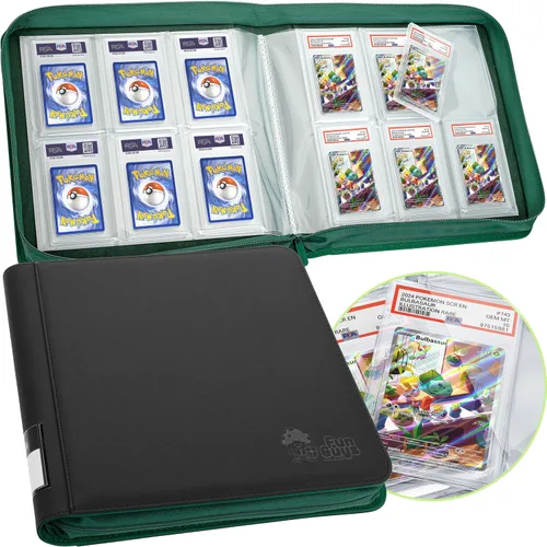 Miniatura 13 de FunGuys Carpeta para Tarjetas Graduadas – Carpeta de 4 Bolsillos para Slabs para PSA, BGS, SGC y Todas las Tarjetas Graduadas, Álbum