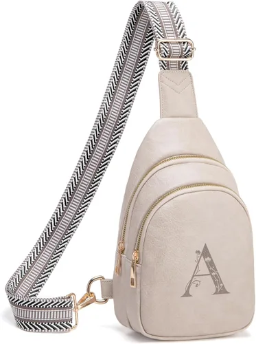 Miniatura 46 de Viverte Bolsas Cruzadas para Mujeres Bolso de Hombro Inicial Riñoneras Personalizadas Regalos para Mamá Mujer Esposa