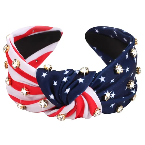 Miniatura 14 de Ardorchid Bandana Diadema de Bandera Americana Roja Blanca y Azul Diademas Patrióticas de EE.UU. para Hombres y Mujeres Bufanda de Cuello y Cara