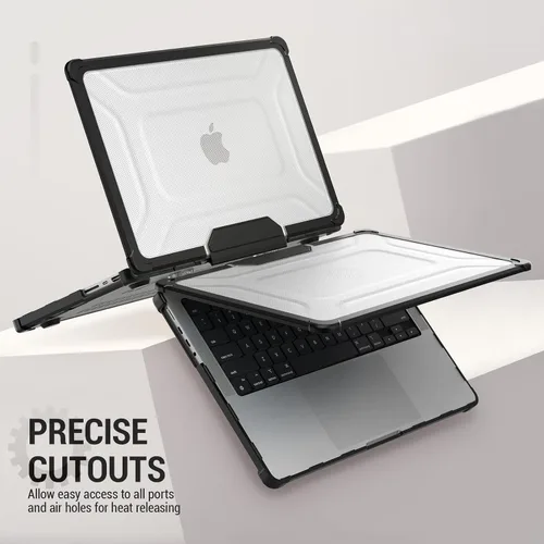 Miniatura 6 de SEYMAC stock Funda para MacBook Pro de 14 pulgadas, Protección Absorbente de Impactos con Soporte Plegable y Funda con Alfombrilla para Ratón