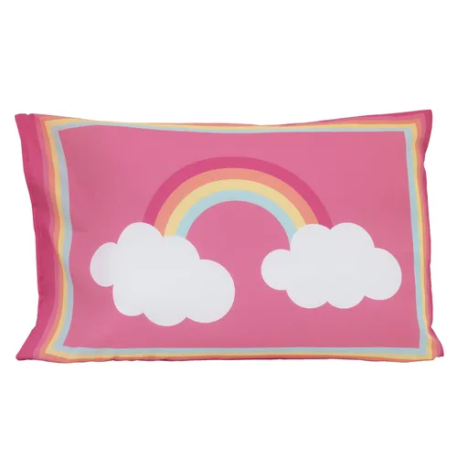 Miniatura 6 de CARTERS - Juego de ropa de cama de 4 piezas con diseño de unicornio arcoíris, rosa, aguamarina, blanco