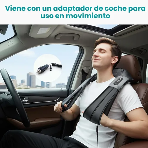 Miniatura 7 de Nekteck - Masajeador Shiatsu para el Cuello con Alivio del Dolor, Tejido Profundo con Calor, Almohada de Masaje de Amasamiento 3D, Masajeador