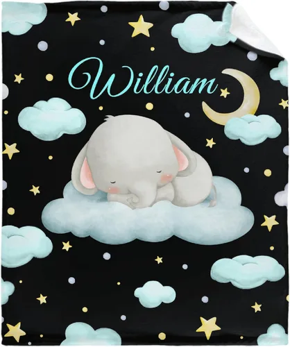 Miniatura 23 de Manta de franela de forro polar con nombre de conejo, manta de regalo ligera y suave para cama, sofá, viajes al aire libre, 30 x 40 pulgadas