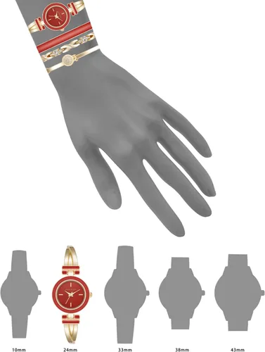 Miniatura 4 de Anne Klein - Juego de reloj de brazalete para mujer y pulsera acentuada con cristales premium