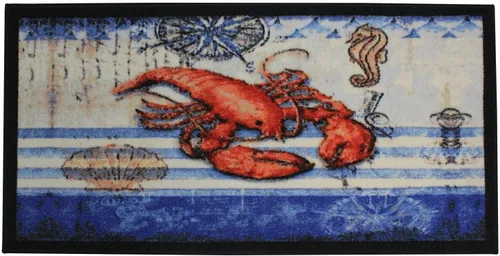 Miniatura 26 de Kashi Home Alfombra de cocina, alfombra de área impresa, piso duradero, tapete para puerta, alfombra antideslizante de granja, respaldo de látex