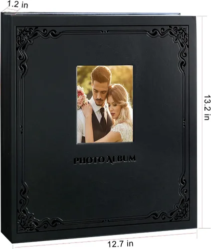 Miniatura 7 de Álbum de Fotos Zoview Art Puede Contener Fotos de 3X5 4X6 5X7 6X8 8X10, Álbumes de Recortes DIY Magnéticos Autoadhesivos (Negro, Grande)
