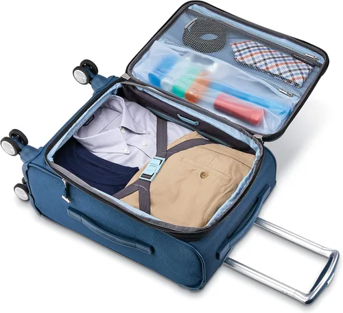 Miniatura 4 de Samsonite Solyte DLX Softside - Equipaje extensible con ruedas giratorias, azul (Mediterranean Blue)), 123564-0559