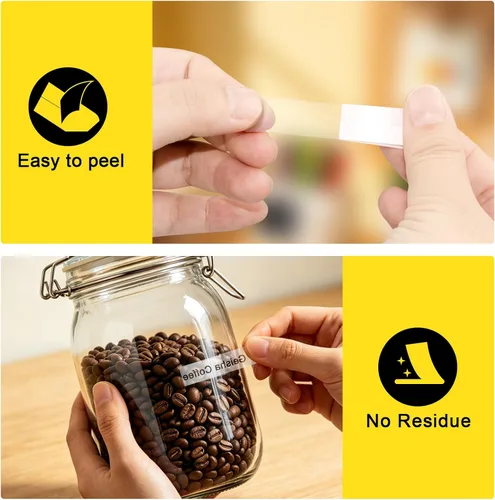 Miniatura 4 de M-K131 PT-95 - Cinta de etiquetas transparente compatible con Brother P Touch M, cinta transparente de 0.472 in, 0.47 pulgadas, M-K131s M131 MK131