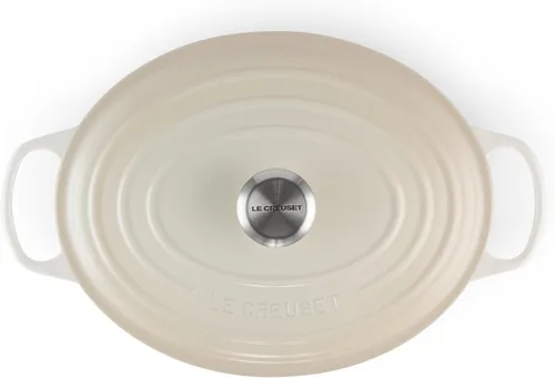 Miniatura 2 de Le Creuset - Olla holandés redonda con tapa de cocina, hecha de hierro fundido esmaltado, de 6.75 cuartos de galón de capacidad, color merengue