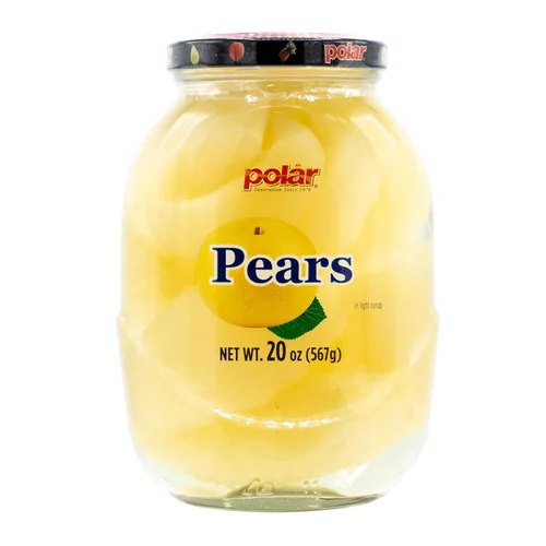 Miniatura 14 de MW Polar Rebanadas de pera en almíbar ligero, tarro de vidrio de 10 oz (paquete de 12)