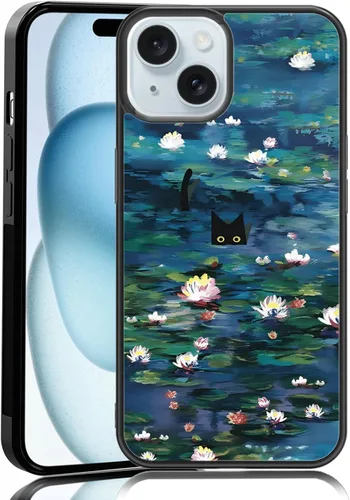 Miniatura 92 de Elegante funda de teléfono con diseño de gato Marie compatible con iPhone 11, funda de encaje dorado para iPhone, a prueba de golpes, rosa fucsia