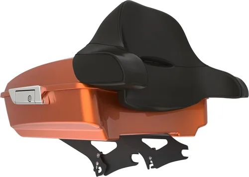 Miniatura 268 de King Tour Pack para Harley Alpine Green, cierre de paquete turístico, portaequipajes superior, soporte de montaje negro, placa de metal para Harley