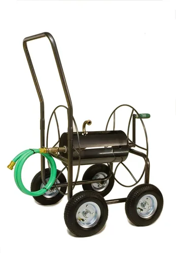 Miniatura 10 de Yard Butler Camión de manguera de jardín, carrito de soporte de manguera de agua resistente, construcción de acero con recubrimiento en polvo