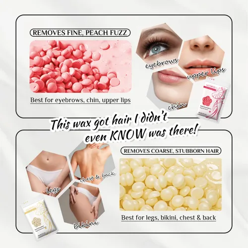 Miniatura 5 de KOTAMU Kit de Cera Digital Rosa para Depilación para Mujeres y Hombres Olla Calentadora de Cera Caliente para Cara, Cejas, Cuerpo, Brasileño, Rubor