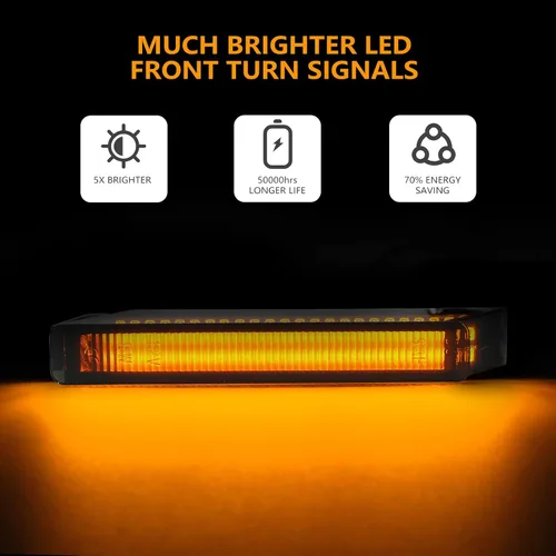 Miniatura 2 de Luces LED de señal de giro para espejo lateral Compatibles con Ford F150 2004-2014 Lámparas Reflectoras Raptor 2010-2014 Expedition 1997-2007 Luces