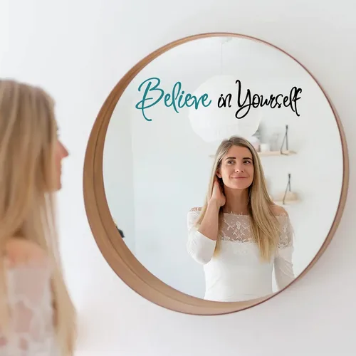 Miniatura 6 de Calcomanías de vinilo para pared, con frases motivacionales, para mujeres, adultos, dormitorio, sala de estar, oficina, baño