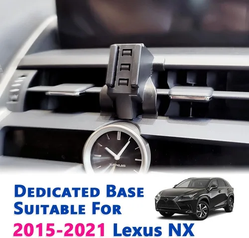 Miniatura 2 de Soporte de teléfono para automóvil Lexus NX 2015-2024 [compatible con funda gruesa] Soporte para teléfono móvil, soporte de navegación celular