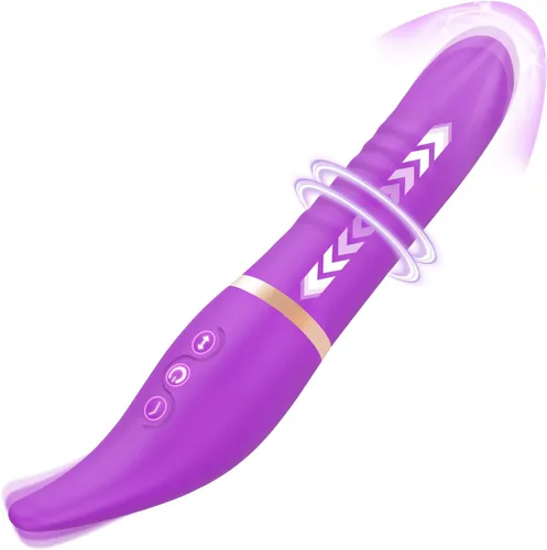 Vibrador de empuje para punto G, consolador realista YIRSA estimulador de clítoris, vibrador de conejo con 10 modos de lamer y telescópicos, vagina