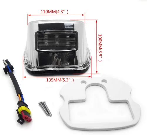 Miniatura 4 de Luces de freno traseras SMT-RED compatibles con lente transparente XL Harley Dyna Sportster 1999 y posteriores [B075VLXQ7V]