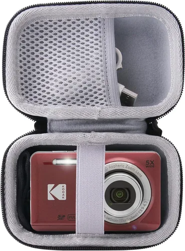 Miniatura 2 de Funda para cámara digital Lecran/Kodak PIXPRO Friendly Zoom FZ55/FZ53/FZ43/FZ45 y más marcas para cámara infantil (rosa)