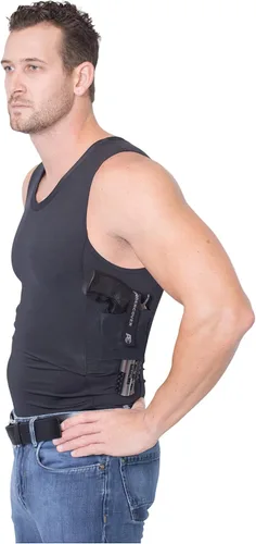 Miniatura 6 de Hidden Carry Wear CCW - Camiseta de compresión táctica para uso diario EDC - Camisa de pistola para hombre