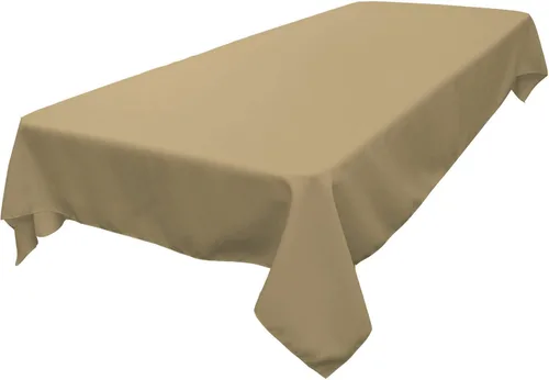 Miniatura 51 de LA Linen Mantel rectangular lavable de popelín de poliéster, resistente a las manchas y a las arrugas, cubierta de mesa 60x84, mantel de tela