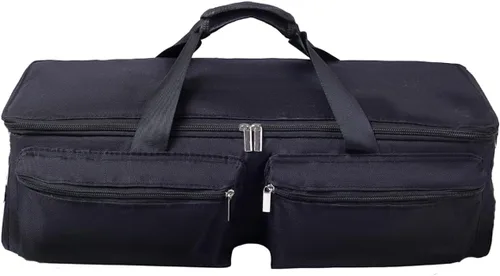 Bolsa de transporte compatible con Cricut Explore Air y Maker, bolsa impermeable compatible con Cricut Explore Air y suministros (negro, 1 bolsa)