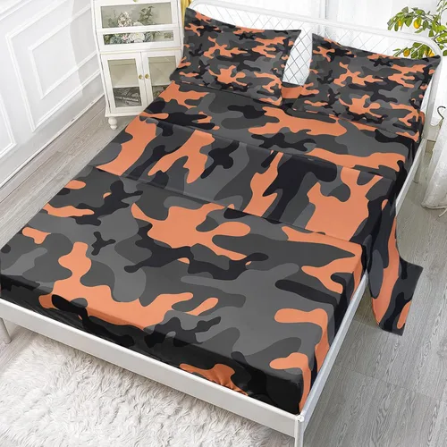 Miniatura 9 de Axolotl Juego de sábanas deportivas de tamaño individual, juego de ropa de cama deportiva de pelota, sábana bajera ajustable para niños, ropa