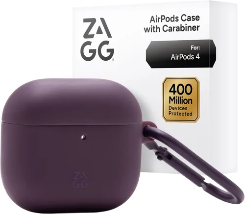 Miniatura 9 de ZAGG Funda con mosquetón para AirPods 4 – Funda protectora compatible con carga inalámbrica – Protección contra caídas de 360°, polvo y arañazos
