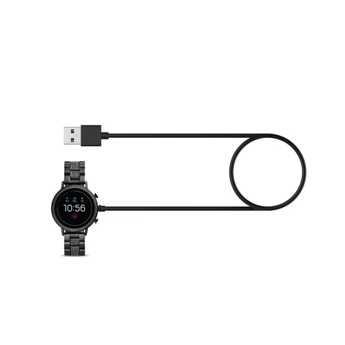 Miniatura 5 de RuenTech Cargador compatible con Fossil Gen 6, cargador magnético rápido, cable de carga de 3.3 pies para Fossil Gen 6 de 1.732 in/1.654 in (2 negro)