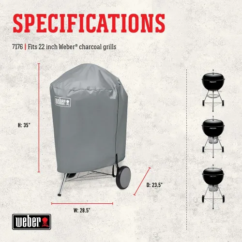 Miniatura 3 de Cobertor de parrilla a carbón vegetal Weber 7176 Weber 22
