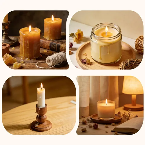 Miniatura 7 de #2 Cotton Square Braid Candle Wick 350Feet Spool100% Cotton for Beeswax Candle Making