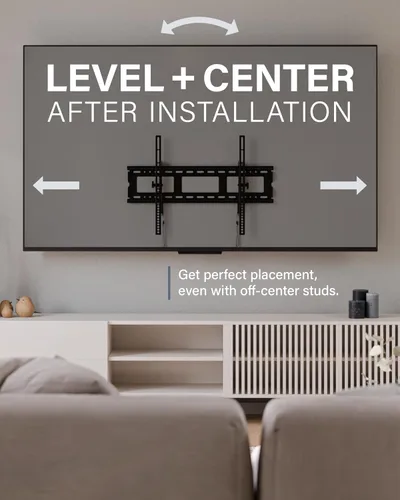 Miniatura 8 de Sanus Soporte de pared universal de perfil bajo con inclinación para televisores de 37" - 80" LED, LCD y plasma, elimina el deslumbramiento con 10º