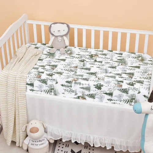 Miniatura 25 de PHF Paquete de 4 sábanas suaves de dinosaurio para cuna, cómodas sábanas transpirables para niños y niñas, 28 x 52 pulgadas, se adapta a colchones