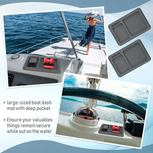 Miniatura 4 de 2 almohadillas de espuma EVA para tablero de barco, 2 compartimentos, teléfono celular, barco, accesorio para tablero, soporte para teléfono