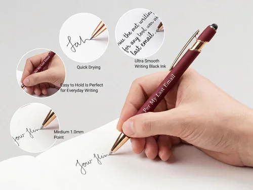 Miniatura 6 de Snarky - Bolígrafos de oficina divertidos, 12 unidades, con citas sarcásticas negativas, divertidas, con punta de lápiz capacitivo para colegas