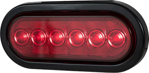Miniatura 5 de Buyers Products - Kit de luz de parada/giro/cola ovalada roja de 6 pulgadas con 6 LED, incluye ojal y enchufe