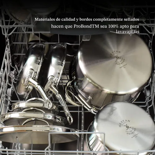 Miniatura 9 de Hestan ProBond TITUM forjado – Acero inoxidable revestido profesional, antiadherente, sartén (8.5 pulgadas), compatible con inducción, fabricado sin