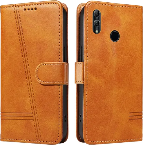 Miniatura 58 de Funda con tapa para Huawei Nova Lite 3, protección de 360 grados, a prueba de golpes, de piel sintética, con función atril y 3 ranuras